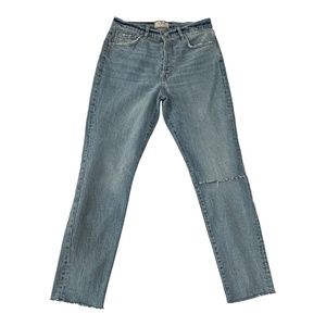 Free People High Rise Skinny Ripped Knee Denim Jeans Size 31